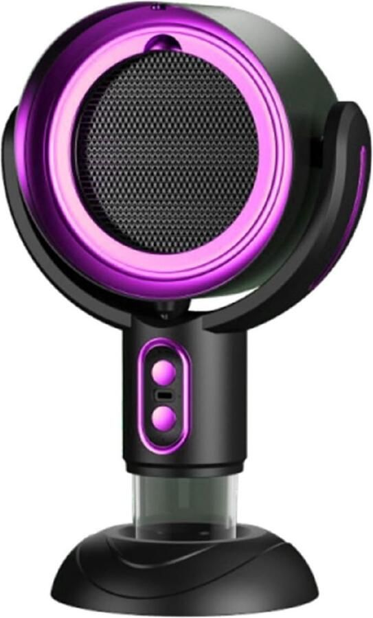 Longziming -Draagbare Desktop Afzuigkap USB Gevoede Ventilator 2 Snelheidsstanden Voor Aanpasbare Luchtreiniging 1 Set Thuis En Onderweg Paars