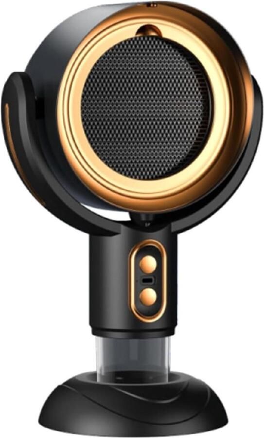 Longziming -Draagbare Desktop Afzuigkap USB Gevoede Ventilator 2 Snelheidsstanden Voor Aanpasbare Luchtreiniging 1 Set Thuis En Onderweg Goud