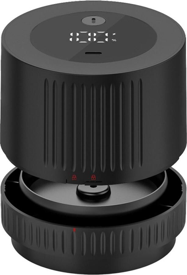 Longziming -Elektrische Mason Jar Vacuümpomp met LED-Display – Draadloze Vacumeermachine voor Wide & Regular Mouth Glazen One-Touch Bediening en Oplaadbare Accu