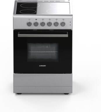 Lonzano KF600RVS Vrijstaand Keramisch Fornuis RVS 60CM breed Elektrische Oven 61L Energielabel A Hetelucht 2-Fase - Foto 2