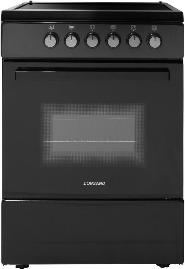 Lonzano Vrijstaand Keramisch Fornuis Zwart 60CM