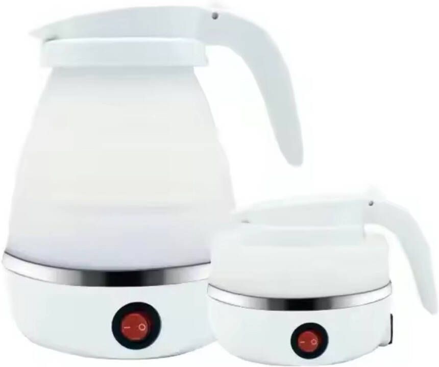 Lordani Opvouwbare Waterkoker Draagbare Waterkoker Voor Camping 0.6L 600W Elektrisch Siliconen Roestvrijstalen Bodem Mini Reizen Outdoor Camping Gadget