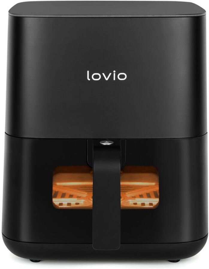 Lovio™ LOVIO PureFry Airfryer – 5L Heteluchtfriteuse – Stoomfunctie – Touchscreen – 1450W – Zwart