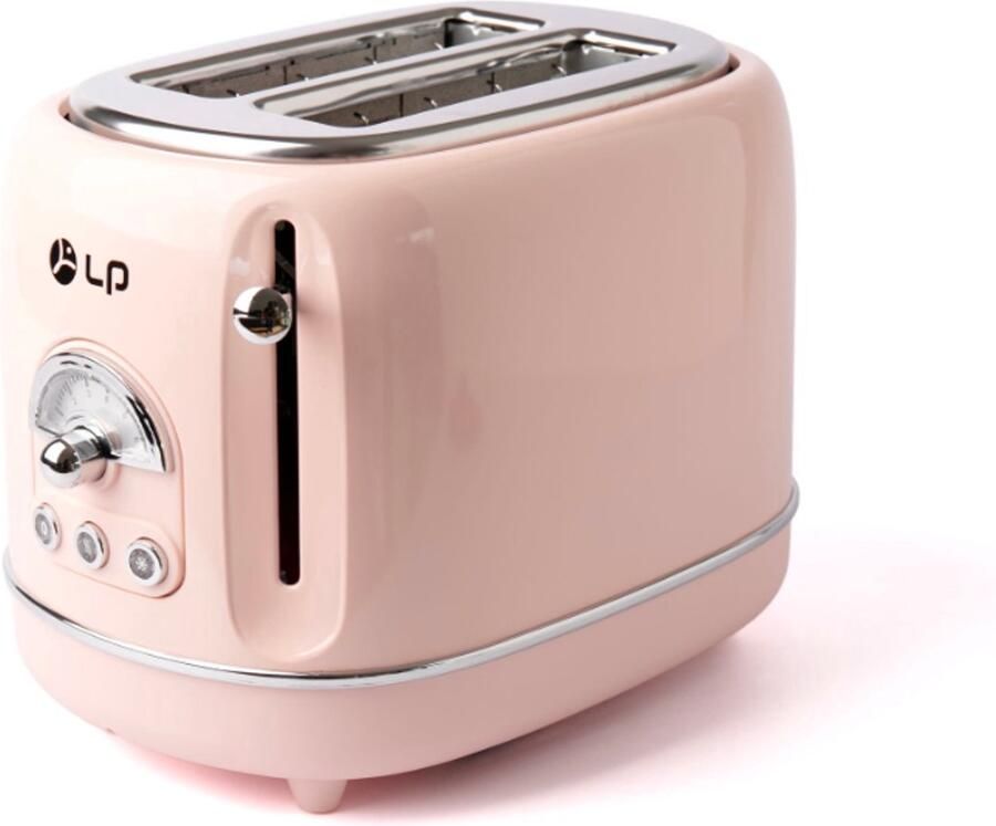 LP Broodrooster-Tosti Toaster- Retro Broodrooster -2 Extra Brede Sleuven-Rose