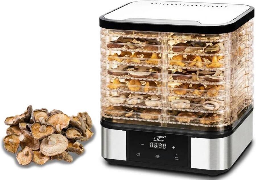 Ltc LXSR004 Voedseldroger voor groenten fruit en vlees 7 laden met display aanraakscherm vermogen 380 W