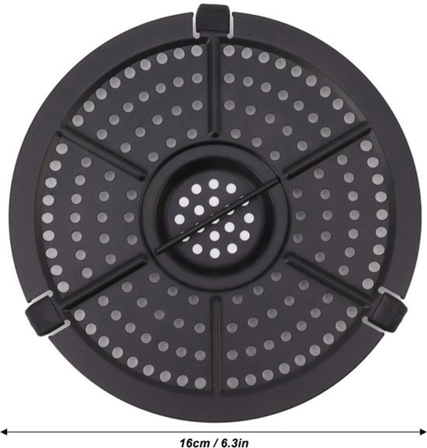 Luchtfriteuse Grillplaat 6 3 inch Luchtfriteuses 16 cm Friteuse Vervangende Grillpan Roestvrijstalen Friteuse Grillpan met Olieborstel voor Keuken