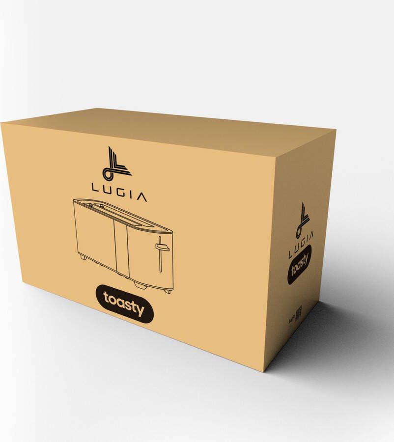 Lugia Broodrooster RVS Toaster 4 Sneetjes 6 Warmteniveaus Led display Roestvrij staal Uitschuifbare kruimellade - Foto 2