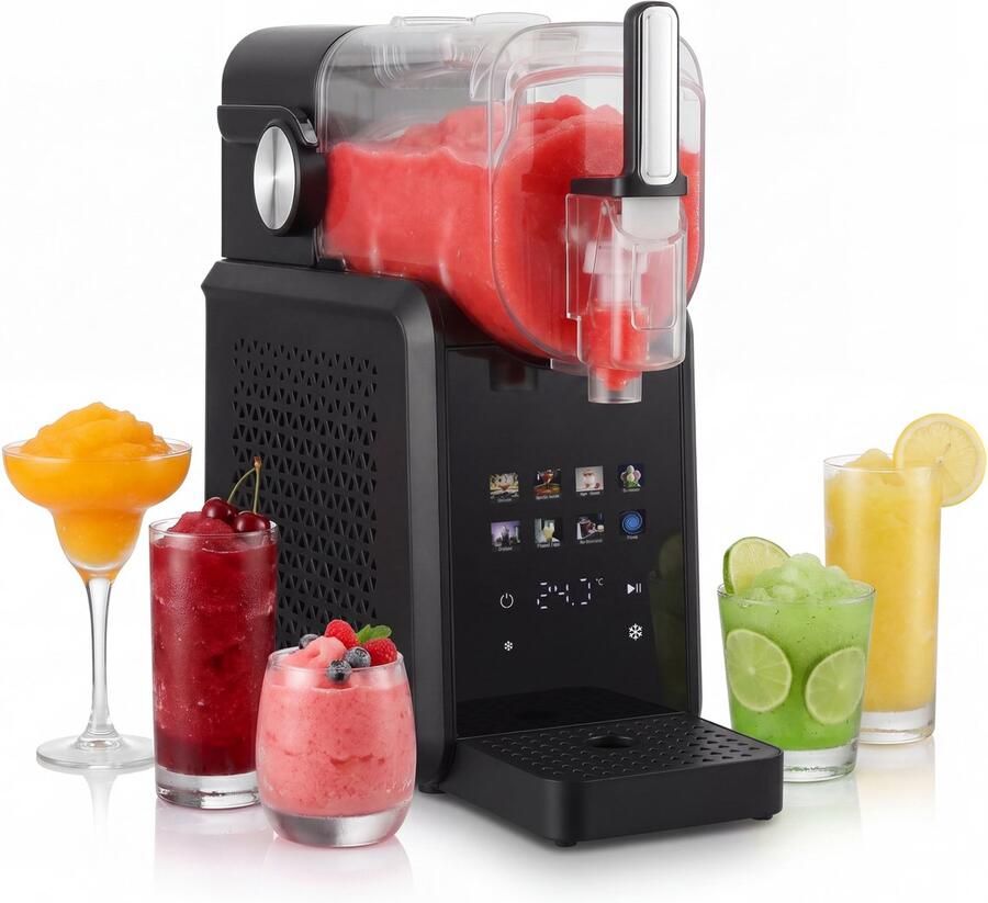 Lugia Arctic Slushie Machine – Slush Puppie Maker – 1.8L – 7 Programma s – Milkshake Frappe Frozen Cocktails & Smoothies – Ijsmachine Zelfreinigend – 200W