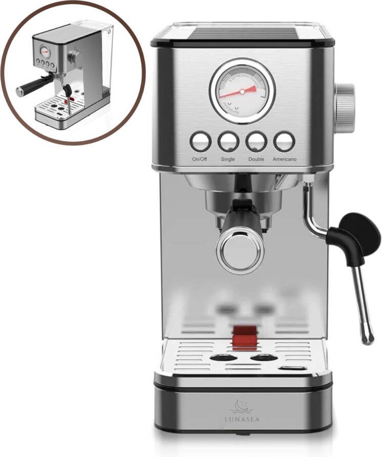 LunaSea 's Pistonmachine Koffiezetapparaat Espressomachine Koffiemachine Modern design 2023 Compact formaat