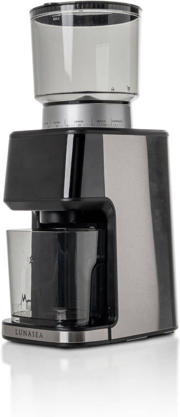 LunaVida LunaSea Grinder Deluxe Koffie Grinder Coffee Grinder Koffiemolen Electrisch Koffiebonen Maler Bonenmaler 51 Maalstanden Touch Display RVS Conische Maler 53 mm of 58 mm Inclusief Tamper en Tampermat - Foto 2