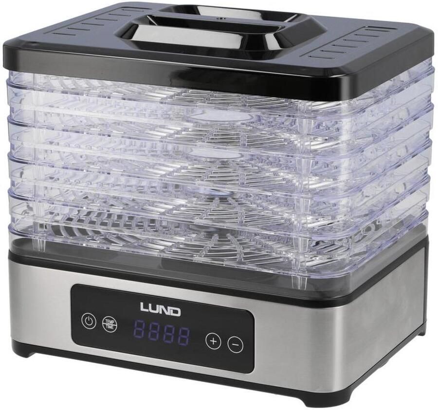 Lund 400W 5 Drooglades Voedseldroger Droogoven Dehydrator