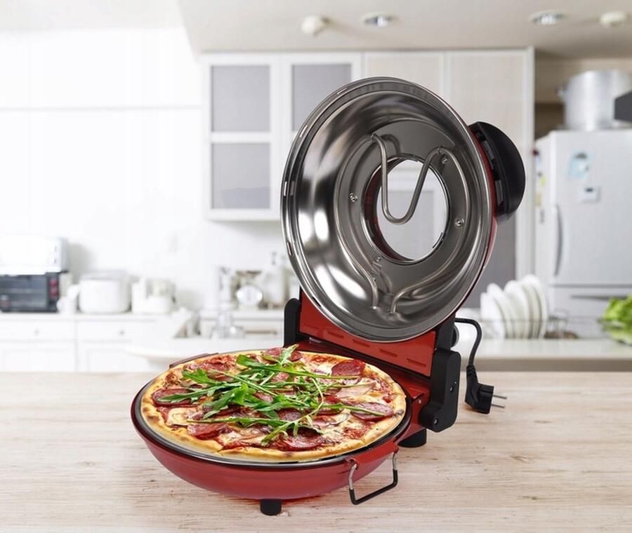 Lund Professionele Pizzaoven 1200W 400 ºC 5-traps temperatuurregeling - Foto 2