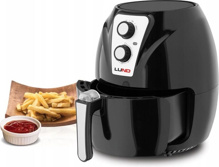 Lund Professional airfryer vetvrije friteuse 2.4L 1300W 67570 zwart