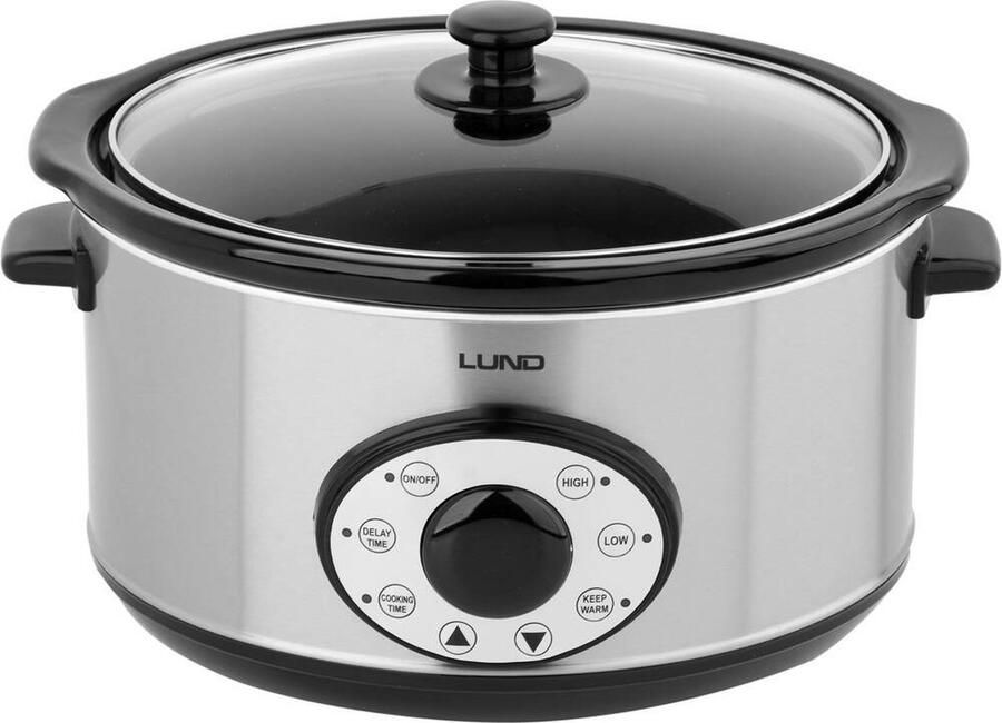 Lund Slowcooker met timer 280W 4 5L