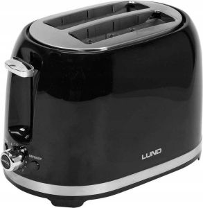 Lund Professional broodrooster Toaster 2 sneetjes 850W Zwart
