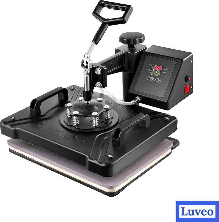 PerfectGear Transferpers Drukmachine Hittepers Drukpers Heat Press Machine Sublimatie Printer 38 x 30 CM - Foto 2