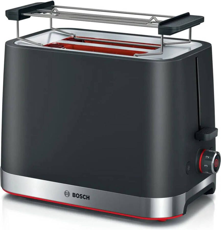 Bosch TAT4M223 Broodrooster 4 2 sneetjes 950 W Zwart Roestvrij staal - Foto 1
