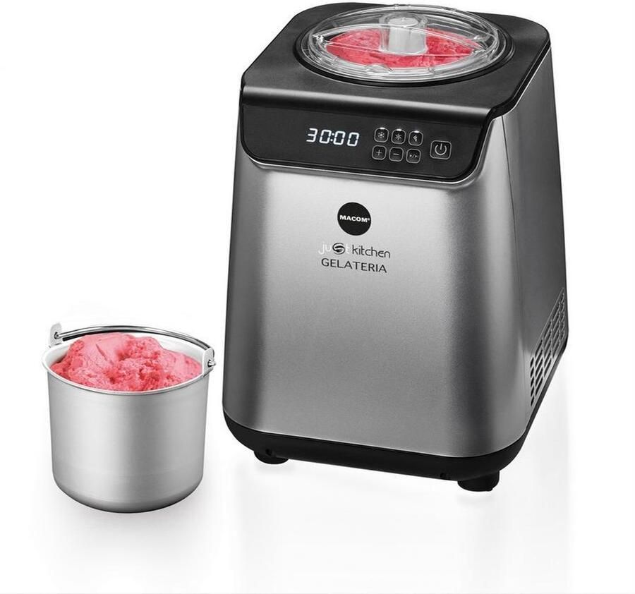 Macom 872 ijsmachine Compressie-ijsmachine 1 2 l 135 W Zwart Zilver