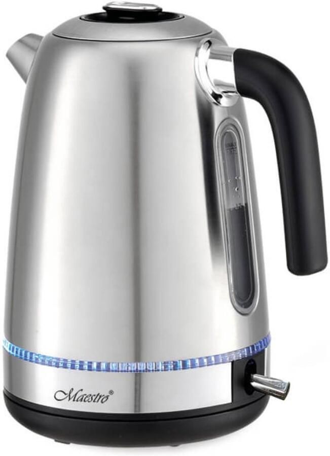 Maestro MR-050 Waterkoker 1.7L 2200W Snoerloos Automatisch uitschakelen Zilver