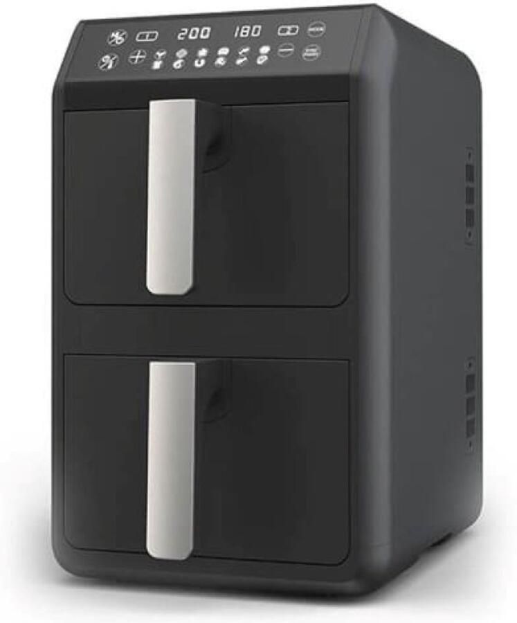 Maestro MR-761 Serie Dubbele Heteluchtfriteuse 2400W 2x5L Zwart