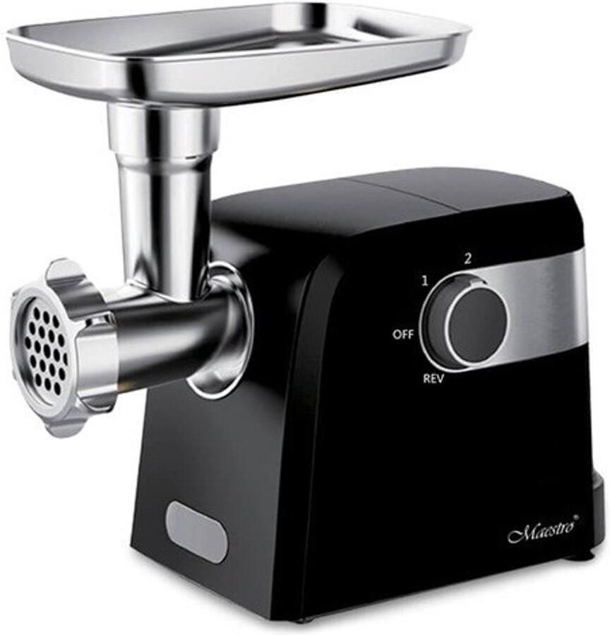 Maestro MR-854 Serie Vleesmolen 1500W Zwart Met Revers Functie