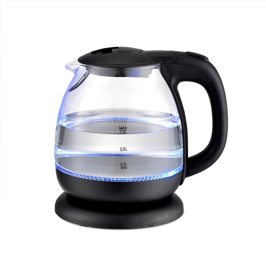 Maestro MR055 Waterkoker 1L 1100W met verlichting Zwart