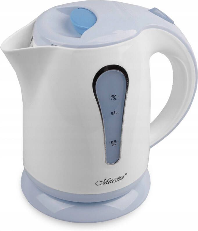 Maestro Waterkoker 1000W 1l blauw MR028