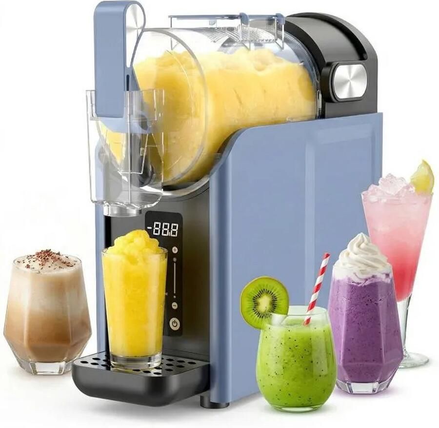 MAGICFOX IJsmachines-Slushmachine met Rapid Chill-Technologie Zelfreinigend 2 5 Liter-voor Slush Frappé en Milkshakes-Geen ijsblokjes nodig