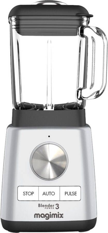 Magimix Blender Power 3 Smoothie Maker 1 2 Liter Ice Crusher Mat Chroom