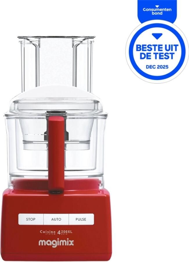 Magimix CS 4200 XL Foodprocessor Keukenmachine Rood