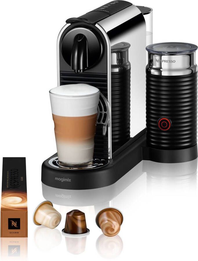 Magimix Nespresso Citiz Platinum & Milk Melkopschuimer Stainless Steel