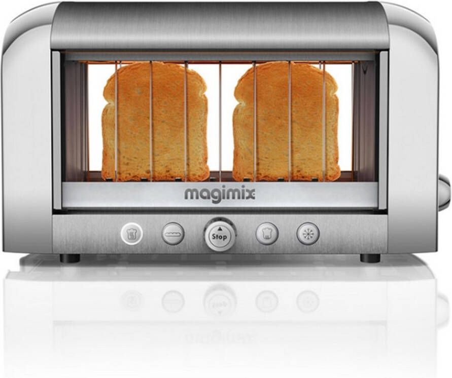 Magimix Vision Toaster Mat Chroom Quartz techniek 8 standen