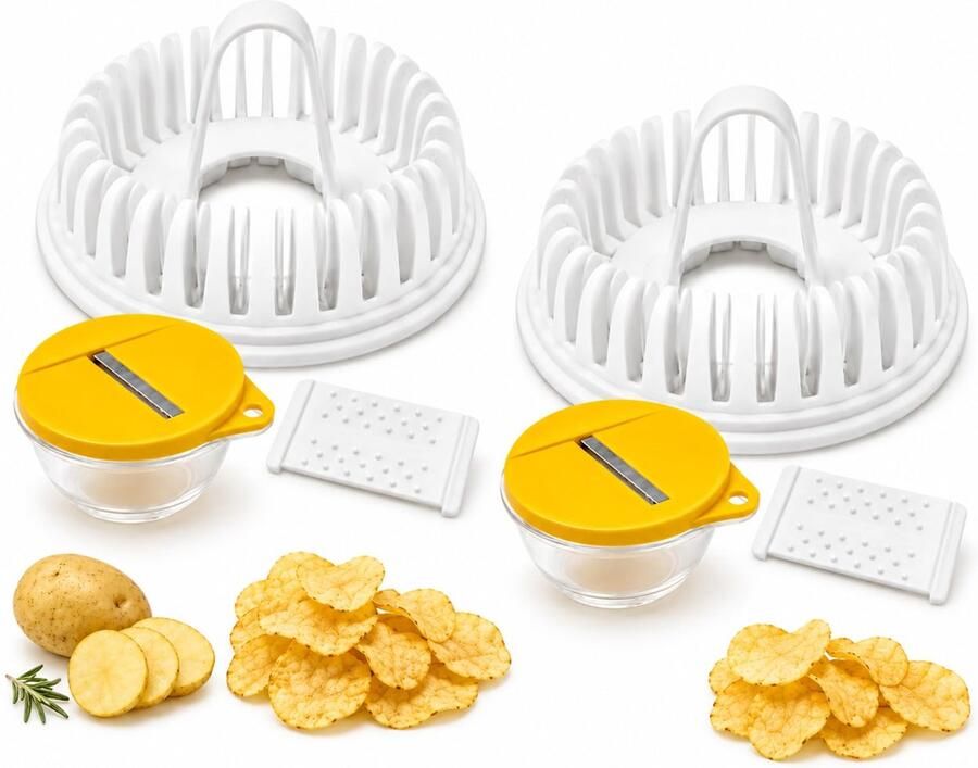 Magnetron Aardappelchips Maker met Snijkom