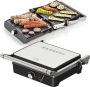 Maison & Kitchen Contactgrill Tosti apparaat 2000W 180° Uitklapbaar Tosti-ijzers PFAS VRIJ Contactgrills Zwart RVS - Thumbnail 2
