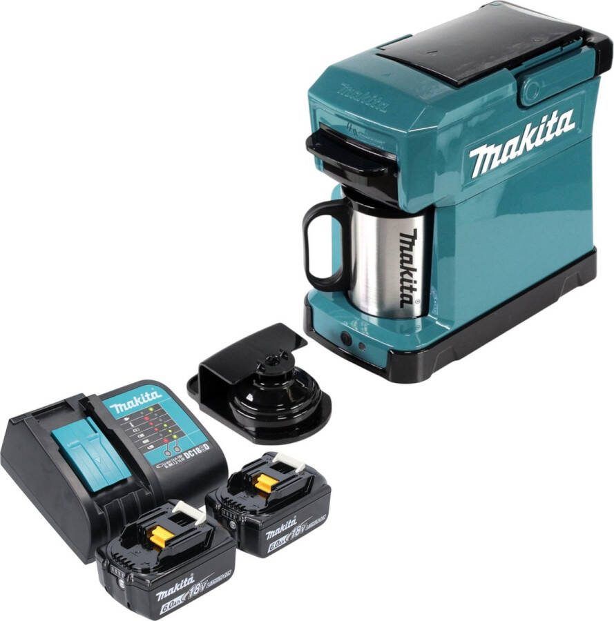 Makita DCM 501 Z Snoerloos koffiezetapparaat 12 V max 18 V solo zonder accu zonder lader