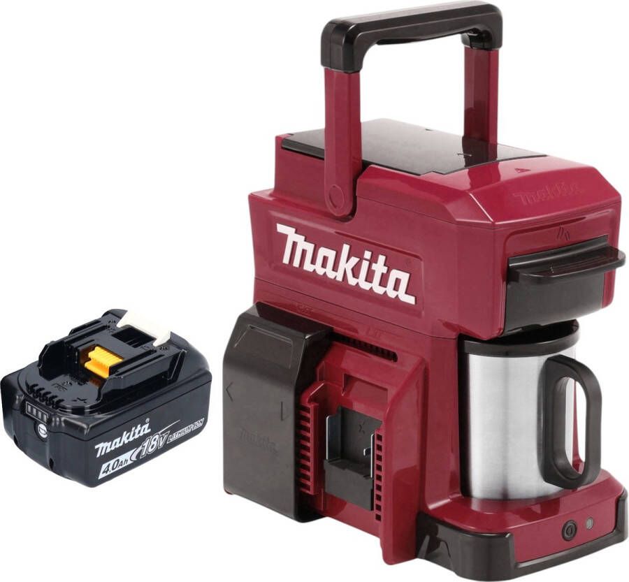 Makita DCM 501 ZAR Snoerloos koffiezetapparaat 12 V max 18 V rood solo zonder accu zonder lader - Foto 3