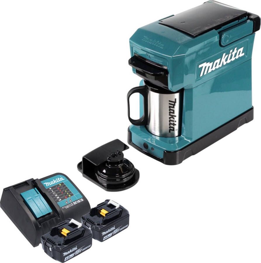 Makita DCM 501 Z Snoerloos koffiezetapparaat 12 V max 18 V solo zonder accu zonder lader