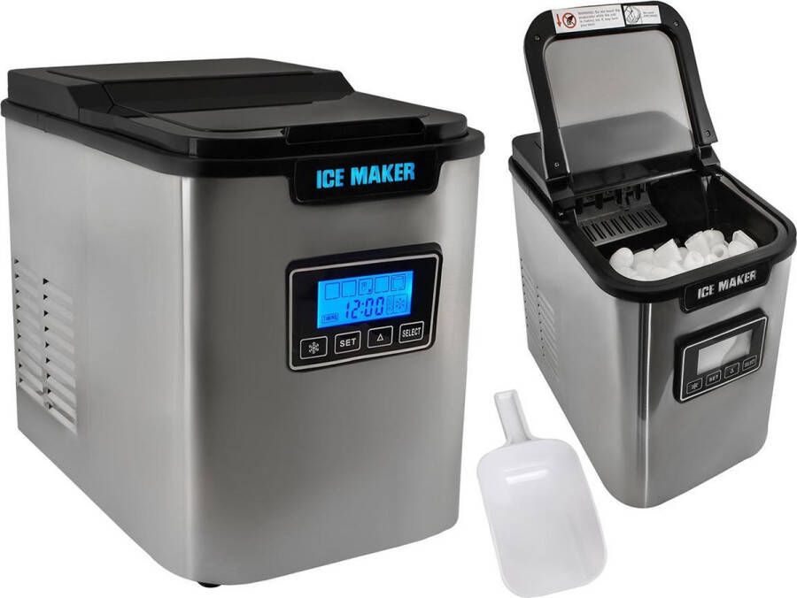 Malatec Ice Maker IJsblokjesmachine IJsblokjes IJsmachine IJsblokjesmaker Ice cube maker IJsklontjes maker Draagbare elektrische ijs machine