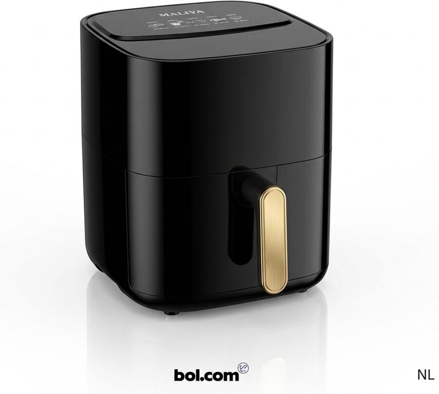 Maliya Premium Air Fryer – Heteluchtfriteuse met Touchscreen – 7 Liter – 1600W – 8 Programma's