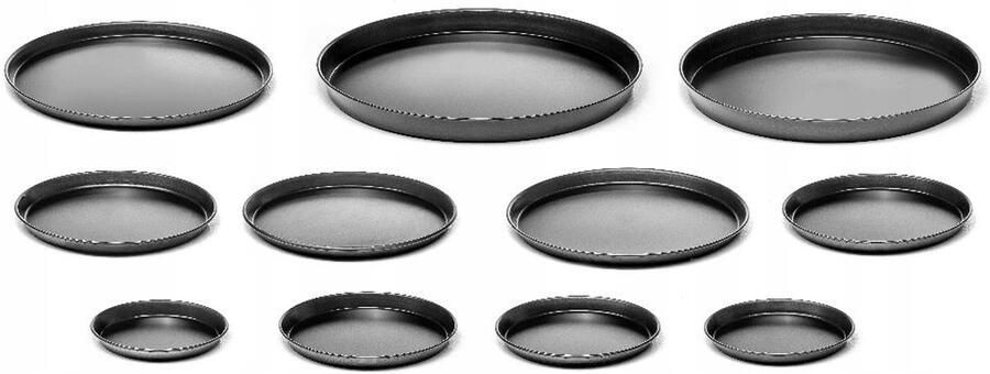 Many_brands Pizza Bakplaat 22 cm Rond Forgast FG02622 Bluesteel Staal