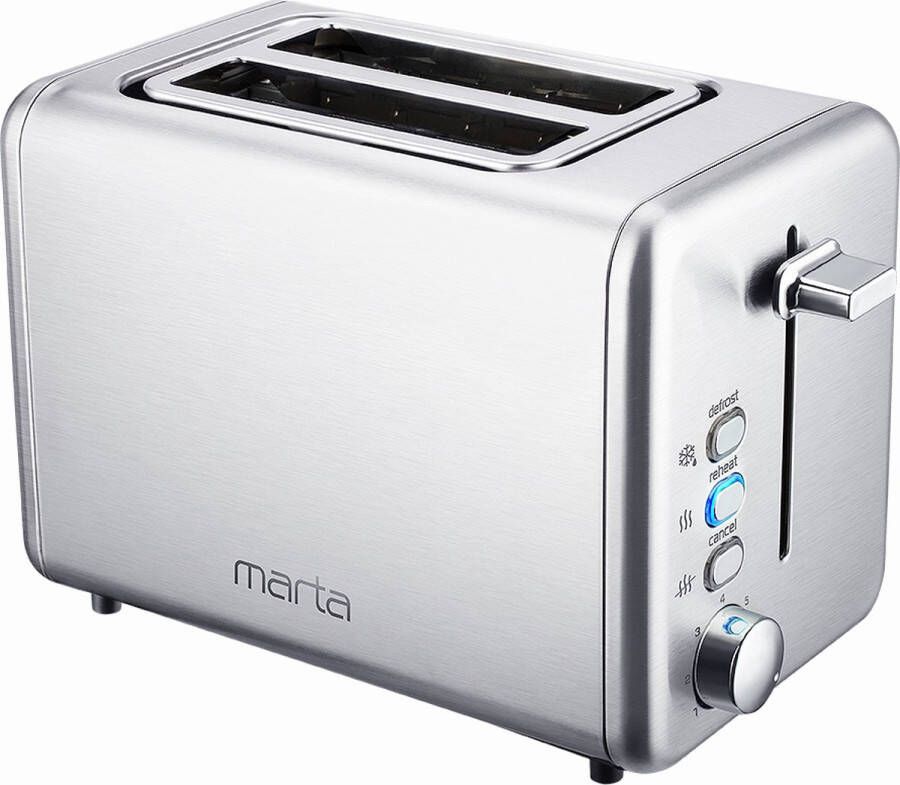 MARTA MT-1719 Toaster 1000W 7 standen RVS