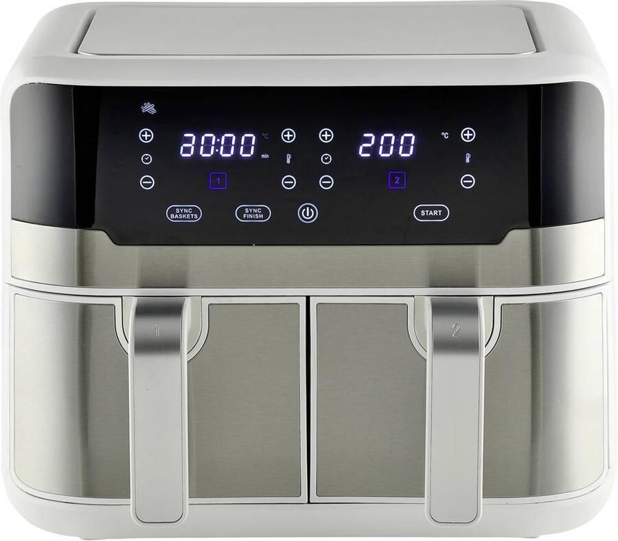 Masterpro Luchtfriteuse ROCKET DUO 900 MP Wit 2400 W 9 L