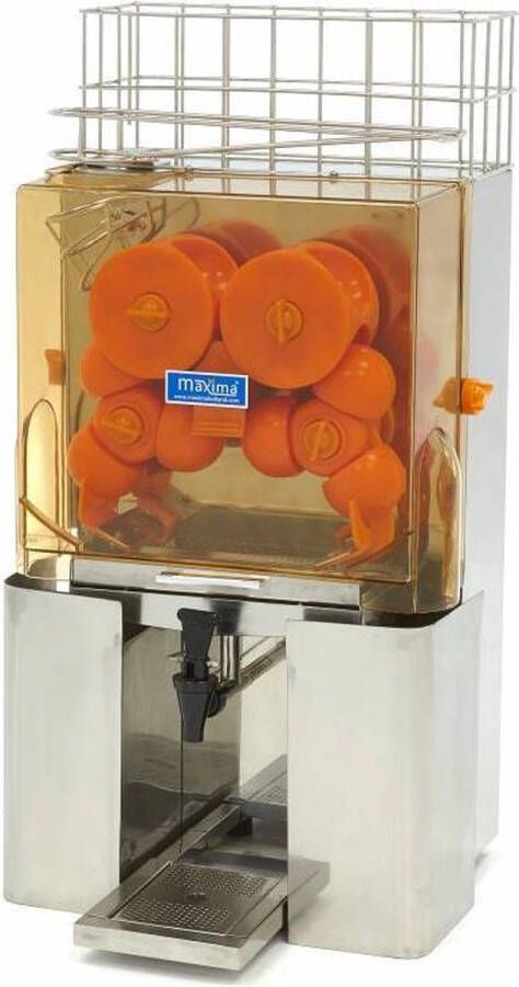 Maxima Automatische Sinaasappelpers 8 Kg 25 p m met Tapkraan Citruspersen Professioneel RVS - Foto 1