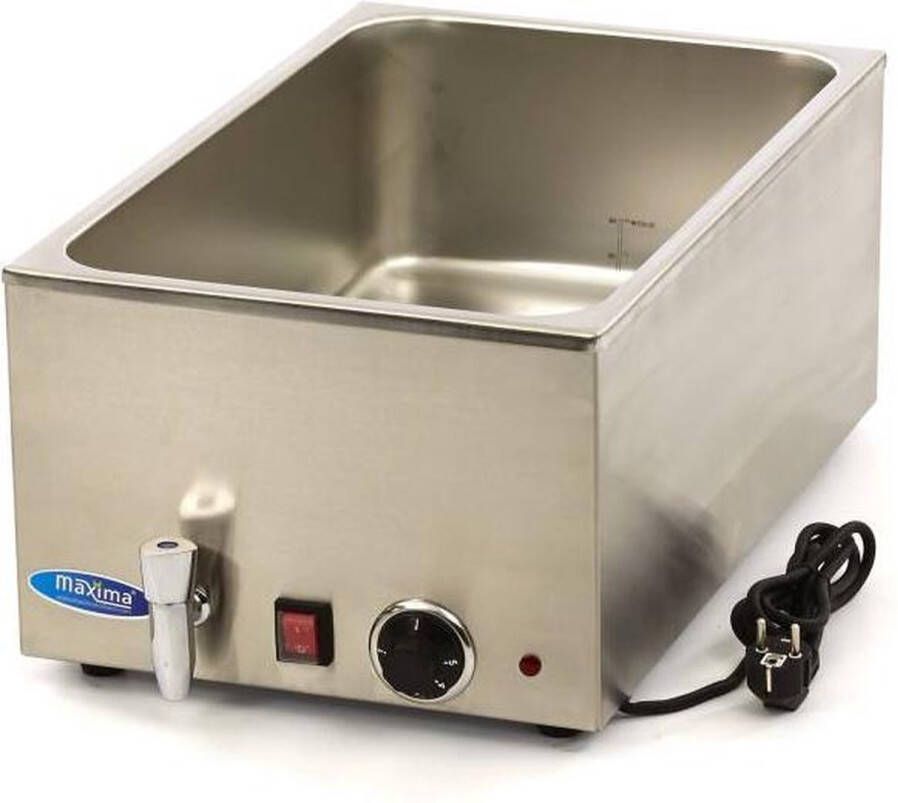 Maxima Bain Marie met Tapkraan excl. 1 1 GN-Set Elektrisch