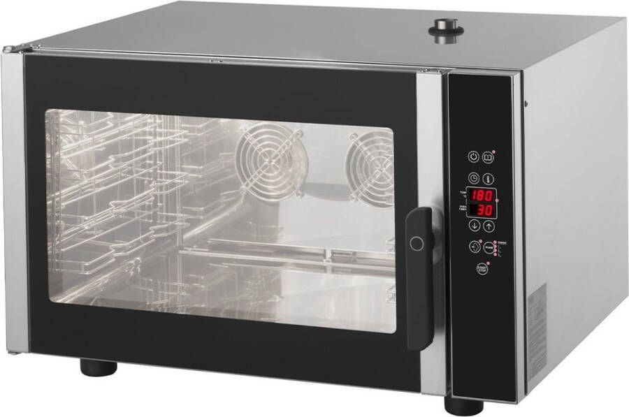 Maxima Combisteamer 4 Bakken (1 1 GN 60 x 40 cm) Digitaal Display 400V