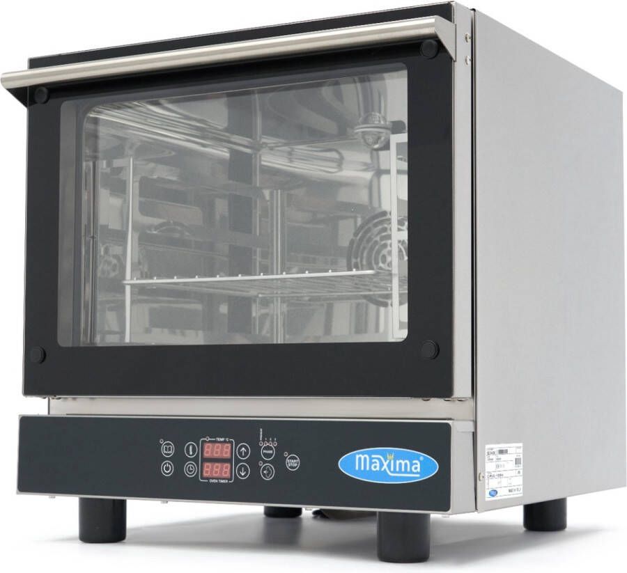 Maxima Combisteamer 4 x 2 3 GN Bakken Digitaal Display