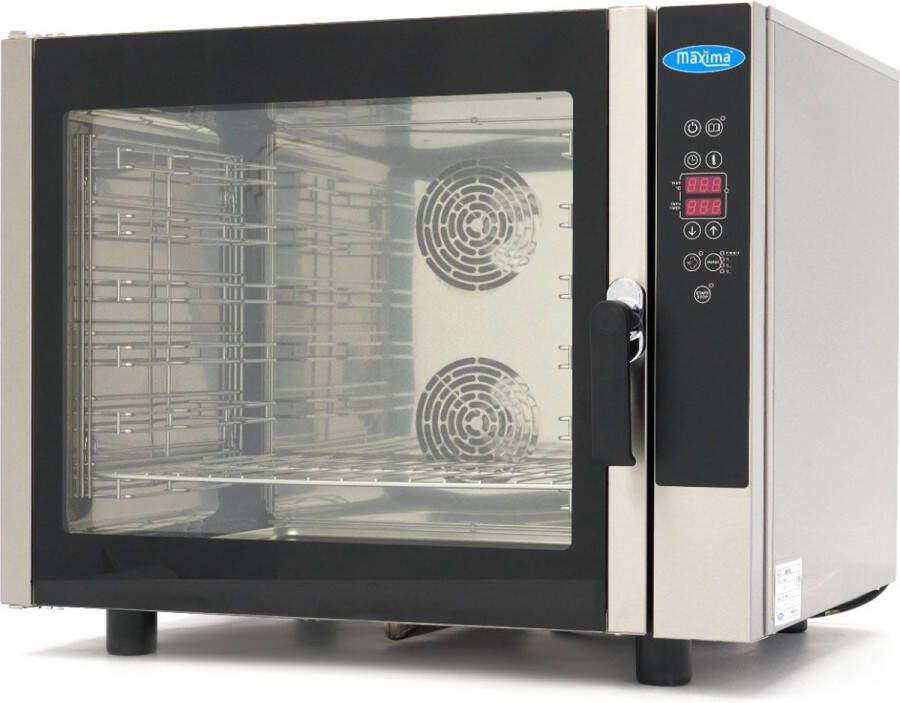 Maxima Combisteamer 6 Bakken (1 1 GN 60 x 40 cm) Digitaal Display 400V