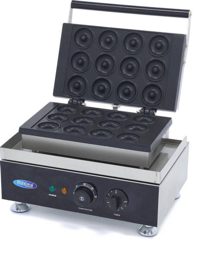 Maxima Donutmaker 12 Mini Donuts Ø 5 cm Ingebouwde Timer Donut Maker