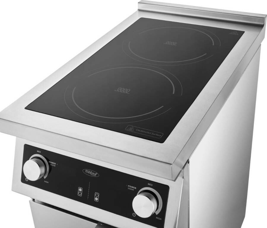 Maxima Fornuis 2 Branders Inductie 70 cm Diep met Opbergruimte - Foto 1