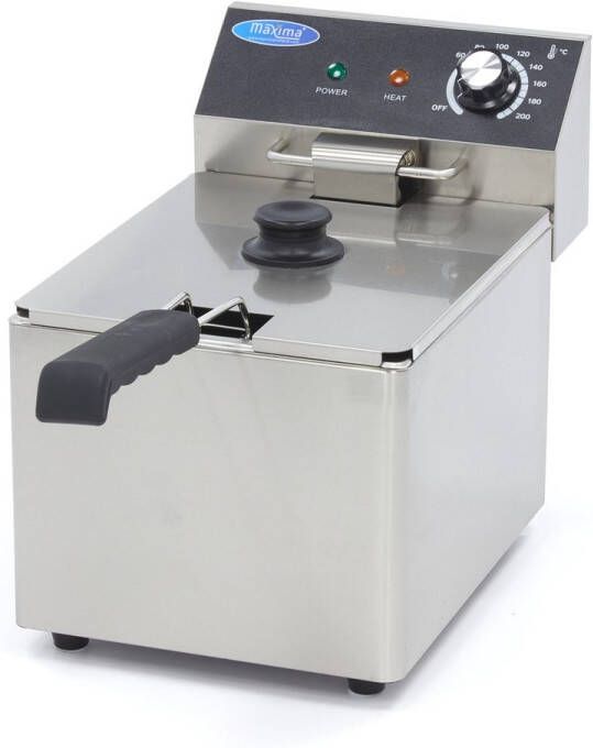 Maxima Frituurpan 8 L 1 Mand tot 1 4 Kg Frites Friteuse Horeca Frituur pan RVS 8 Liter